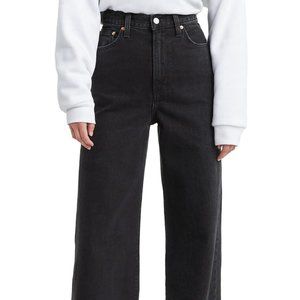 Levi's Ribcage Wide Leg Women's Jeans - Black Book
